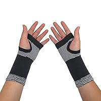 Wrist Brace for Carpal Tunnel – Thin Wrist Brace for Men and Women – Soft and Comfortable Wrist Compression Sleeve –Reusable Wrist Brace for Tendonitis (Multicolor-1pair)