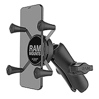 RAM Mounts RAP-HOL-UN7B-201U X-Grip Phone Holder with Composite Double Socket Arm(Medium) Compatible with RAM B Size 1