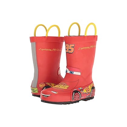 Western Chief boys Waterproof Printed Rain Boot With Easy Pull on Handles
