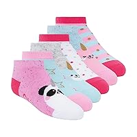 Skechers Girls' 6 Pack Low Cut Socks