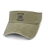 Trash Panda Leaky Top Denim Hat Print Sun Visor Hat Baseball Cap Golf Hat for Adult