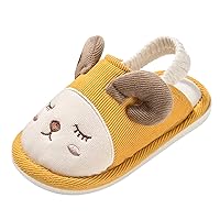 Fashion Cute Autumn And Winter Boys And Girls Slippers Flat Bottom Round Toe Soft And Sequin Slippers Little Girls