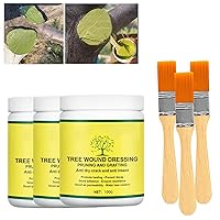 Tree Wound Sealer, Tree Pruning Sealer, Bonsai Cut Paste, Grafting Paste Grafting Wax, Tree Wound Dressing for Trees, Shrubs, Roses (3PCS)