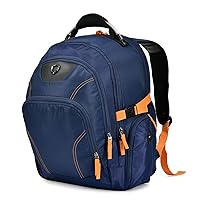 Traveler's Choice Hollin's Trek 19-inch Luggage Backpack, Navy