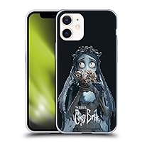 Head Case Designs Officially Licensed Corpse Bride Flower Key Art Soft Gel Case Compatible with Apple iPhone 12 Mini