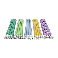 BE206 Rainbow Saliva Ejectors, Disposable, Assorted Colors with White Tip, Pack of 500