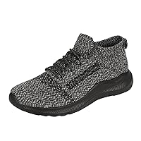Mens Running Shoes Walking Tennis Sneakers Fashion Autumn Men Sports Shoes Flat Bottom Lightweight Fly Woven Mesh Mens Basketball Sneakers Size 10.5