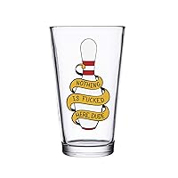 Nothing is F*cked Here Dude - Big Lebowski - Full Color Custom Printed Pint Glass - Perfect As A Craft Beer Glass