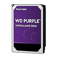 WD Purple 4TB Surveillance Hard Disk Drive - 5400 RPM Class SATA 6 Gb/s 64MB Cache 3.5 Inch - WD40PURZ (Renewed)