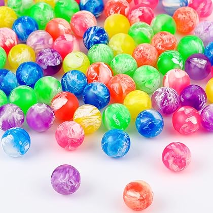 500 Pieces Small Bouncy Balls in Bulk Rubber High Bouncing Balls for Kids, 0.78 Inch/ 20 mm Mini Bouncy Balls for Birthday Party Favors Gift Game Prizes Vending Machines Fillers Outdoor Activities