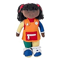Children's Factory Learn to Dress Doll - African American Girl, Educational & Learning Toys for Toddlers, Homeschool/Preschool/Daycare Use