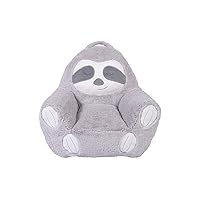 Sloth Toddler Chair Plush Character Kids Chair Comfy Pillow Chair for Boys and Girls, 19 in x 20 in x 16 in