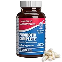 Probiotics for Digestive Health - 100 Capsules - 60 MG Daily Probiotic for Men and Women - Complete Adult Probiotic with Lactobacillus Acidophilus Probiotic - 15 Billion Live Active Cells