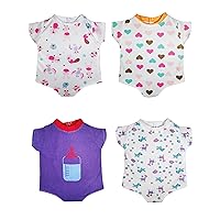 5Pcs Baby Doll Clothes for 14-15 Inch Alive Baby Dolls, Newborn Dolls Clothing Outfits for Baby Dolls Boy or Girl