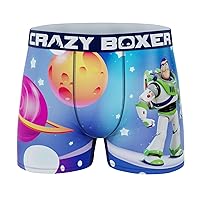 CRAZYBOXER Men's Underwear Pixar Toy Story Cowboy Non-slip waistband Soft Boxer Brief Distortion-free (Creative Packaging)