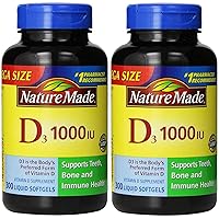 Vitamin D3 1000 IU, 600 Softgels