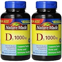 Nature Made® Vitamin D3 1000 IU, 600 Softgels