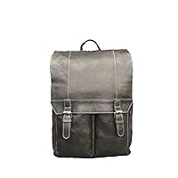 Vintage Genuine Leather Backpack Laptop Bookbag for Women Men, College Rucksack Hiking Bag Weekend Travel Daypack