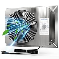 ALORAIR 780CFM Crawlspace Ventilation Fan with Humidistat, IP55 Rated Basement Stainless Steel Exhaust Fan, Built-in Isolation Net 9.13 Inch Foundation Vent Fan for Crawl Space,Garage,Attic,Grow Tent