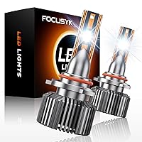 9005 LED Bulbs, 2024 Upgraded 120W 24000LM 800% Super Bright Halogen Replacement Bulbs, 9005 HB3 LED Fog Light Bulbs, 6000K White IP68 Waterproof, Pack of 2