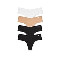 Victoria's Secret No Show Thong Panty Pack, Underwear for Women (XS-XXL)
