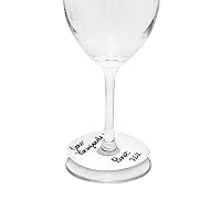 Stemtags, Blank, Set of 100, Wine Glass Drink Markers, Wine Tags for Parties and Events