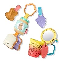 Multi-Sensory Take-Along Clip-On Infant Toy 2-Pack (PB&J and Bubble Tea)