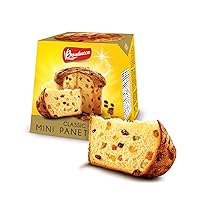 Bauducco Mini Panettone - Moist & Fresh Holiday Cake - Traditional Italian Recipe With Candied Fruit & Raisins - 2.8oz