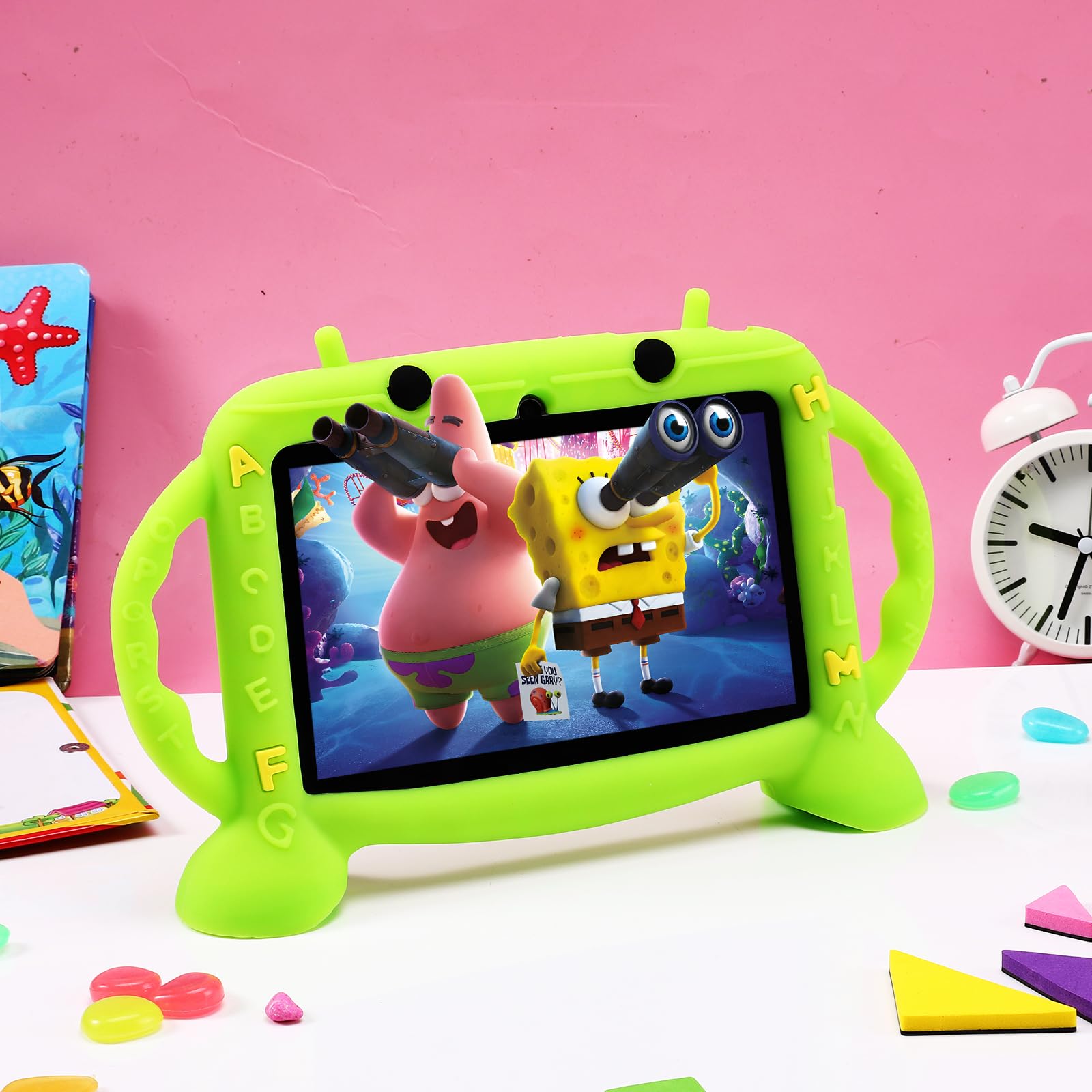 MengDash Kids Tablet, 7 inch Tablet for Kids 2-10, Educational Learning Toddler Tablet Android 11, 3GB RAM+32GB ROM Storage, Google Play YouTube, Baby Girl boy Gift