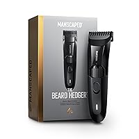 MANSCAPED® The Beard Hedger™ Premium Men's Beard Trimmer, 20 Length Adjustable Blade Wheel, Stainless Steel T-Blade for Precision Facial Hair Trimming, Cordless Waterproof Wet/Dry Clipper MANSCAPED® The Beard Hedger™ Premium Men's Beard Trimmer, 20 Length Adjustable Blade Wheel, Stainless Steel T-Blade for Precision Facial Hair Trimming, Cordless Waterproof Wet/Dry Clipper