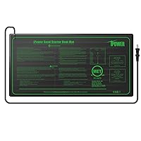 iPower GLHTMTS Durable Waterproof Seedling Heat Mat Warm Hydroponic Plant Germination Starting Pad, 1020, 10