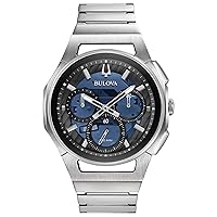 Bulova Herren Analog Automatik Uhr mit Edelstahl Armband 96A205