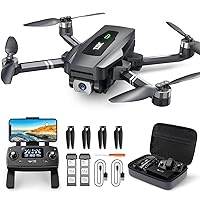 GPS Drone with 4K UHD Camera for Adults, TSRC Q7 Foldable FPV RC Quadcopter with Brushless Motor, Smart Return Home, Follow Me, 60 Min Flight Time, Long Control Range, Includes Carrying Bag
