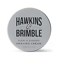 Hawkins & Brimble - Shaving Cream for Men, 100g - Luxurious Shaving Cream for Sensitive Skin and Nourishing - Smooth Finish Shave for Men without Animal Testing - Signature Elemi & Ginseng Fragrance