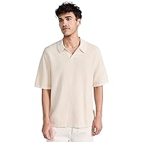 Madewell Men's Johnny-Collar Sweater Polo Shirt