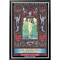 Framed Original Concept Woodstock Festival Wallkill NY by David Byrd 36x24 Music Art Print Poster