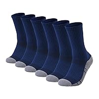 Athletic Hiking Socks for Mens and Womens Arch Support Compression With Cushion Moisture Wicking Crew Socks 3 Pairs