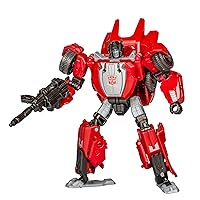 Transformers Toys Studio Series Deluxe War for Cybertron 07 Gamer Edition Sideswipe, 4.5-inch Converting Action Figure, 8+