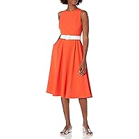 Vince Camuto Women's Midi Fit and Flare Dress