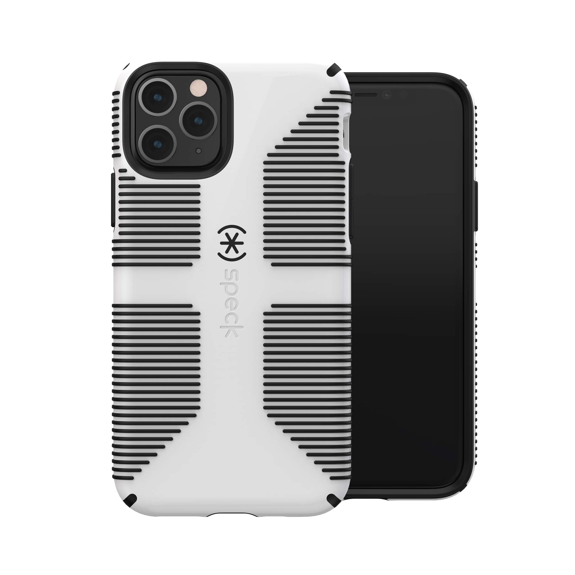 Speck CandyShell Grip iPhone 11 Pro Case, White/Black (128835-1909)