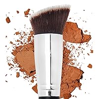 Contour Brush Bronzer Brush Blush Brush - Flat Angled Kabuki Brush for Face, Foundation Brush, Dense Synthetic Bristles for Blending, Buffing, Stippling, Setting with Powder Cream Liquid Makeup