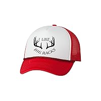 Funny Hunting Hat I Like Big Racks Baseball Cap Retro Vintage Trucker Hunt