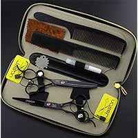 Hair Cutting Scissors Set,Professional Hair Cutting Kits Thinning Shears Hairdressing Set,Barber Scissors with Pouch for Salon, Home, Men, Women,Lightweight and Sharp