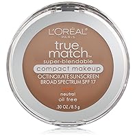 L'Oréal Paris True Match Super-Blendable Compact Makeup, N4 Buff Beige, 0.3 oz.