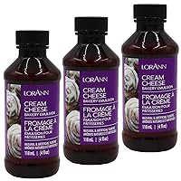 LorAnn Cream Cheese Bakery Emulsion, 4 ounce bottle - 3 Pack