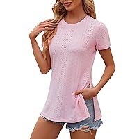 Workout Shirts for Women Fitted Women's Casual Boho Floral Print V Neck Short Sleeve Hawaiian T Shirt Blouses Summer