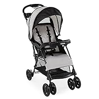 Kolcraft Cloud Plus Lightweight Easy Fold Compact Toddler Stroller and Baby Stroller for Travel, Large Storage Basket, Multi-Position Recline, Convenient One-hand Fold, 13 lbs - Slate Gray