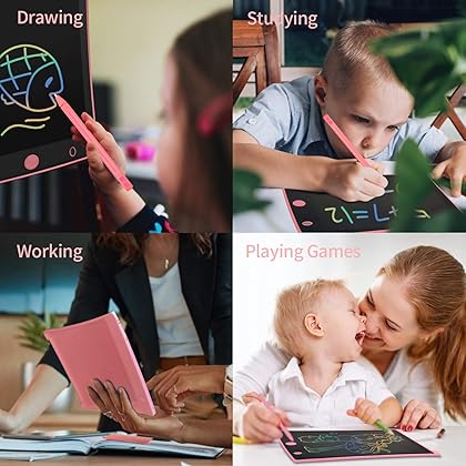 ORSEN 2 Pack LCD Writing Tablet for Kids, Colorful Doodle Board Drawing Pad for Kids, Learning Educational Toy Gift for Age 2 3 4 5 6 7 8 Year Old Girls Boys Toddlers