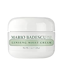 Mario Badescu Ginseng Moist Cream Lightweight Daily Face Moisturizer | Re-energizing, Skin-replenishing Moisturizer Face Cream | Skin Care that Brightens, Nourishes, & Smooths | 1 Oz