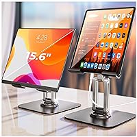 LISEN for iPad Stand Holder Adjustable Tablet Stand for Desk, Portable Monitor Stand Tablet Holder Travel Must Haves iPad Pro Holder Essentials for Tablets/Monitor/PS/Switch iPhone 15.6